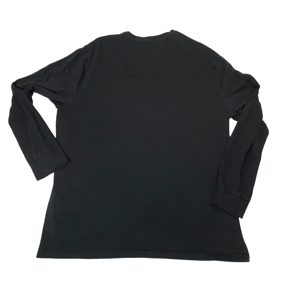Polo Ralph Lauren Mens XL Long Sleeve T-Shirt Black Classic Fit Cotton Pony Logo